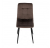 Jídelní židle, hnědá, sametová látka, CT-281 BR4