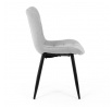 Jídelní židle, šedá, látka, HC-462 SIL2