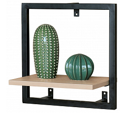 Polička, kov, hnědá, P-071 OAK