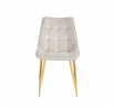 Velvet szék bézs / arany lábak J262-1