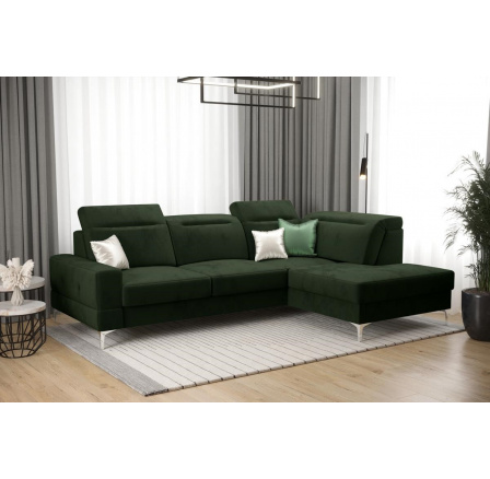 NAROŻNIK ROZKŁADANY MALIBU MINI 180X250 - prawa , Odcienie zieleni NAROŻNIK ROZKŁADANY MALIBU MINI 180X250 - prawa , Odcienie zieleni