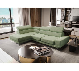 NAROŻNIK MILANO I - Odcienie oliwkowego , lewa