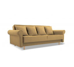 KRYSTYNA Kihúzható Kanapé Sárga, Norn 65