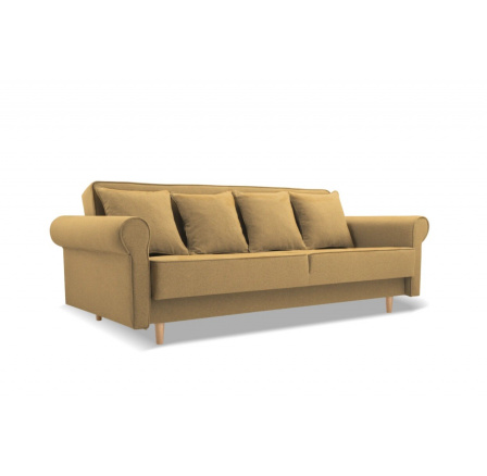 KRYSTYNA Kihúzható Kanapé Sárga, Norn 65