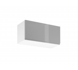 ASPEN G80K konyhai felsőszekrény, fényes fehér/szürke