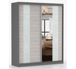 MULTI 32 gardróbszekrény - 183 cm, Szürke/Kathult