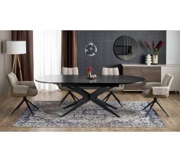 Kihúzható SANDRO asztal, fekete