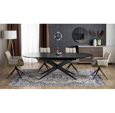 Kihúzható SANDRO asztal, fekete