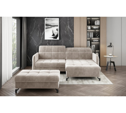 Narożnik Lorelle + Pouf Paros 02 110x200 Right 1