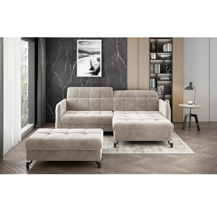 Narożnik Lorelle + Pouf Paros 02 110x200 Right 1