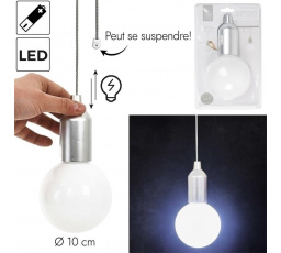 Ezüst függőlámpa izzó L