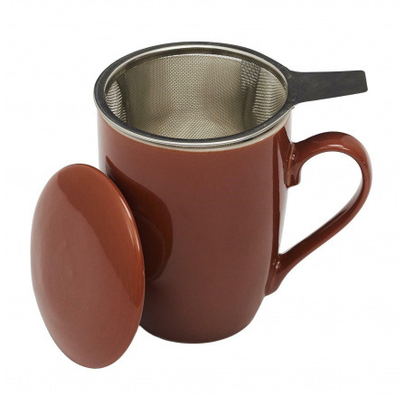 Mira narancssárga bögre szűrővel és fedéllel