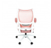 Kancelářská židle, houpací mechanismus, růžová síťovina, KA-C807 PINK