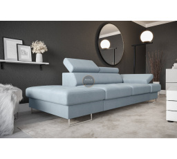SOFA GALAXY II SZEZLONG 235 CM - Odcienie niebieskiego , Szezlong po lewej - lewa strona