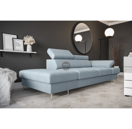 SOFA GALAXY II SZEZLONG 235 CM - Odcienie niebieskiego , Szezlong po lewej - lewa strona