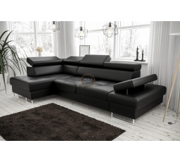 NAROŻNIK GALAXY MINI Z FUNKCJĄ SPANIA 170X280 SKÓRA NATURALNA - Skóry naturalne - Wybierz swój kolor , lewa