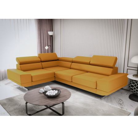 NAROŻNIK MILANO II SKÓRA NATURALNA (odcienie żółtego)- szybka wysyłka