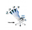 Játék szék One 2.0 King Size, Aqua Blue kék-fehér