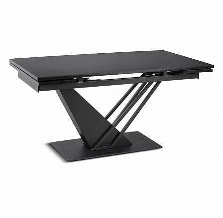 Stół REX Rozkładany 160-220 cm MDF Czarny Stół REX Rozkładany 160-220 cm MDF Czarny