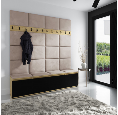 EMI 4 előszobafal, Trinity 02/Artisan+fekete