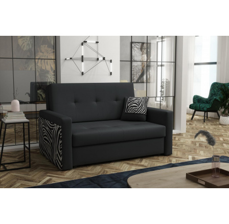 Rozkládací křeslo Vivian Mel III černá/zebra