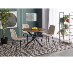 EDGAR étkezőasztal, Dió/Fekete