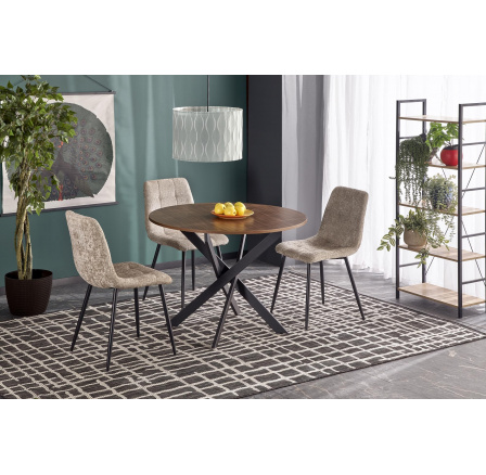 EDGAR étkezőasztal, Dió/Fekete