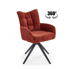 Forgó étkezőszék K540, Fahéj/Fekete