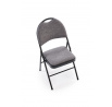Összecsukható szék K566, fekete / hamuszürke