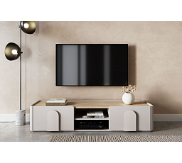 AMILIO RTV 170 1K1SZ - cashmere / dąb olejowany / uchwyty cashmere