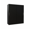 LINCOLN 180 tolóajtós szekrény Fekete+Fekete
