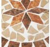 Virágállvány 30x30x34cm, kerámia, bézs, US1602