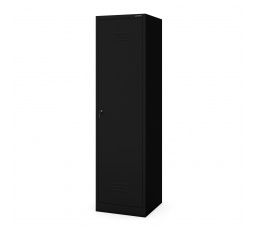 Fém takarítószekrény AGNES, 500 x 1850 500 mm, fekete