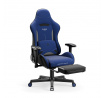 Sötétkék szövet gamer szék Starter