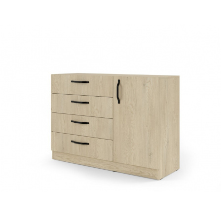 BRAGA BRK2 komód fém fogantyúkkal, cremona tölgy