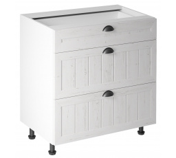 PROWANSJA D80S3 alsó konyhaszekrény, Fehér/Andersen fenyő
