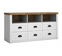 PROVENCE KOMÓD K6S, Andersen Fenyő + Lefkas Tölgy