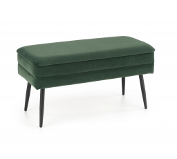 VELVA puff, sötétzöld/fekete