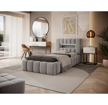 Łoże Lamica 90x200 + Stelaż drew./pod.stand./kontener Nube 3 1