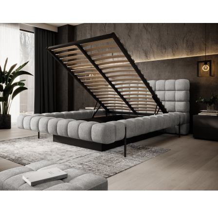 Bed Magentta + metal frame/ gas lift / bedding box 140x200 Touch 03 1