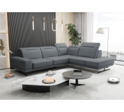 NAROŻNIK FIORE 265x220 CM - Odcienie szarości , prawa