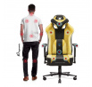 Szövet játékfotel Player 2.0 King Size Sötét Napraforgó