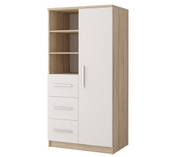 OMEGA III - 05 Polc, Sonoma Tölgy/Fehér