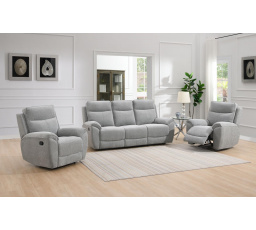 Polohovací sedací souprava Doncaster 3+1+1 075 světle šedá