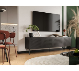 TV komód SIENA 200, fekete