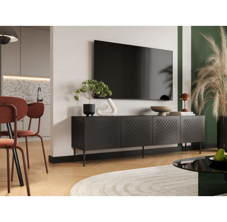TV komód SIENA 200, fekete