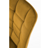 Étkezőszék K332 VELVET, Mustársárga Bluvel 68/Fekete