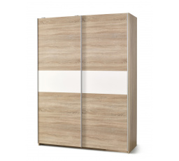 LIMA S1 ruhásszekrény, sonoma tölgy/fehér