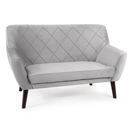 SOFA KIER 2 VELVET J. SZARY BLUVEL 03 / WENGE