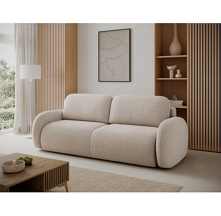 Avuela kanapéágy tárolóval, bézs Bouclé Royal 18 200x140 1 Avuela kanapéágy tárolóval, bézs Bouclé Royal 18 200x140 1
